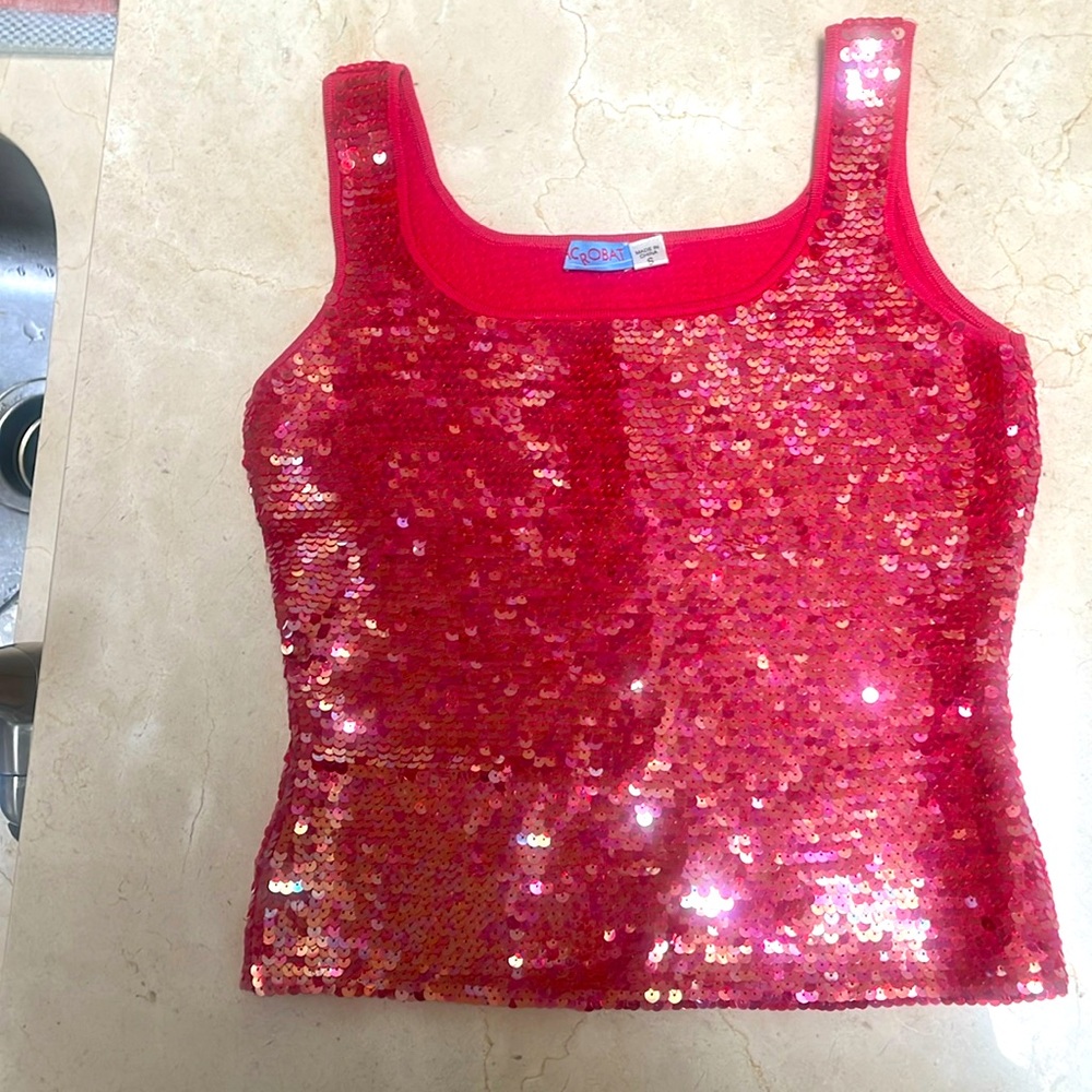 Holiday sparkle top